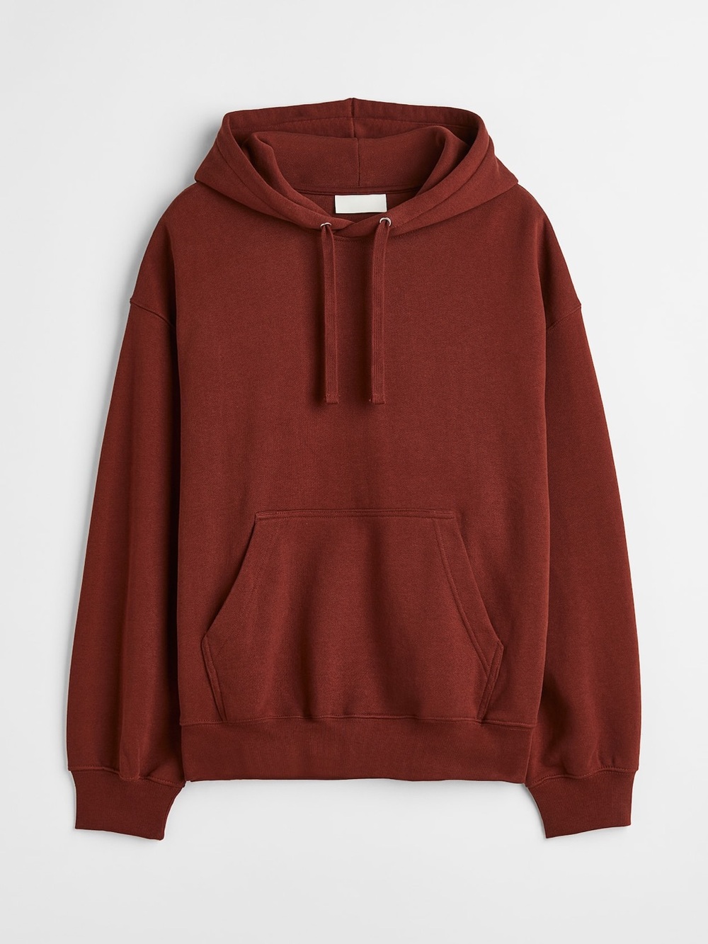 H&M Men’s Oversized 100% Cotton Hoodie Rust Red Size S